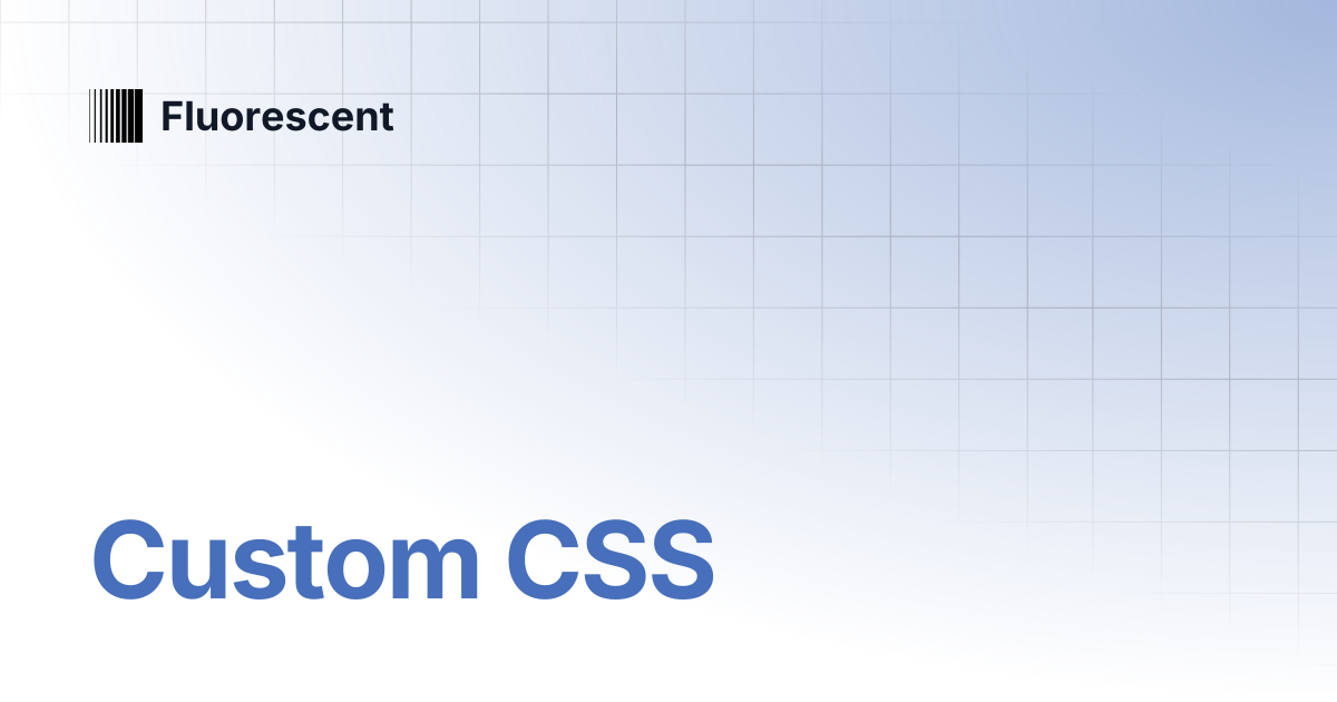 Custom CSS | Eclipse | Fluorescent