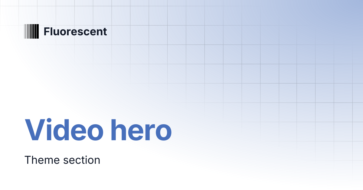 Video hero | Spark | Fluorescent