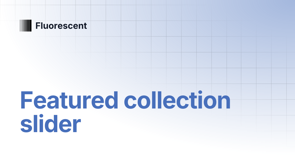 Featured collection slider | Stiletto | Fluorescent