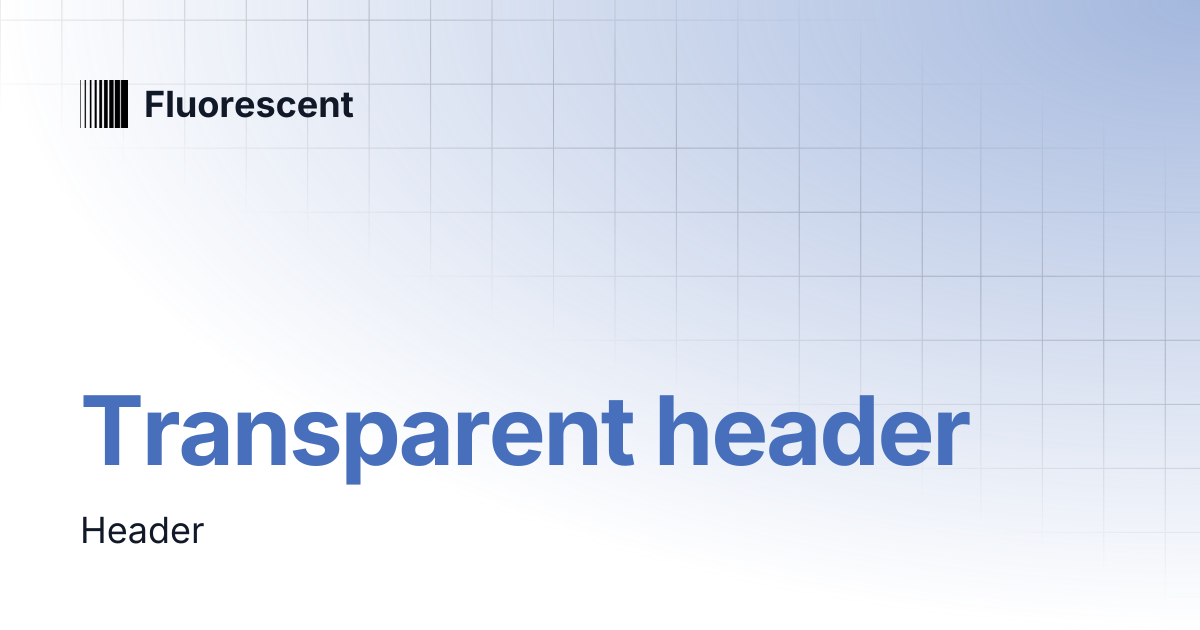 Transparent header | Stiletto | Fluorescent